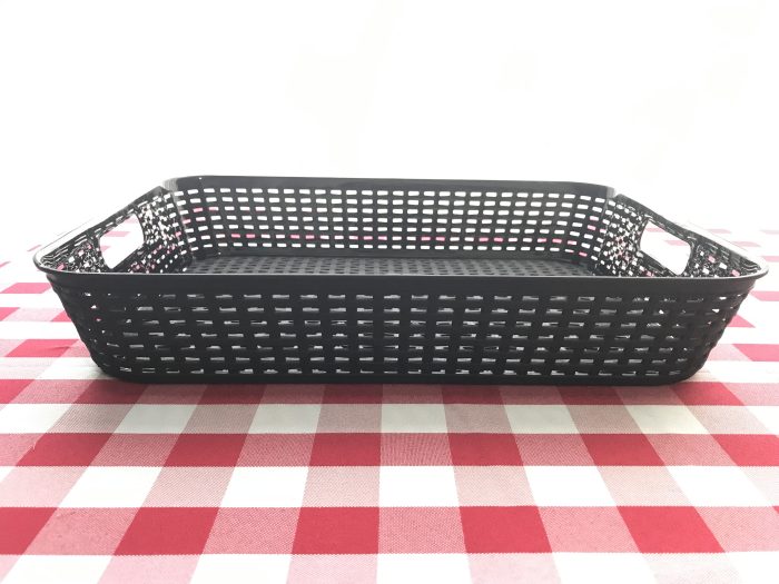 black tray basket