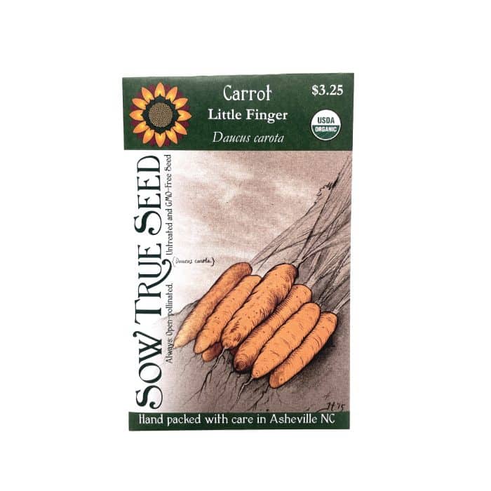 Organic Little Finger Carrot Seeds